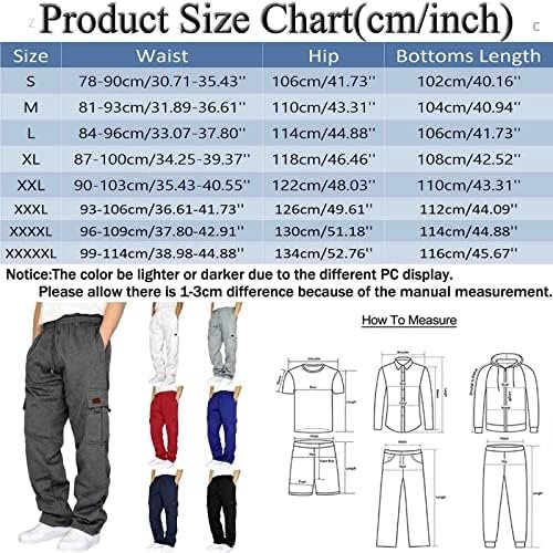 Mens Hip Hop Pants Casual Solid Color Track Cuff Lace Up Workout Pants with Pocket Elastic Pants for Men Trouser