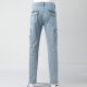 Male Casual Fashion Plus Size Middle Waist Denim Long Pants Mens Straight Jeans Men Stretch Jeans Jeans Men Straight