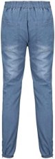 Leg Men's Pants Plus-Size Street Pure Colour Jeans with Zipper Pocket Jean Trouser Solid Fashion Jeans Men Straight