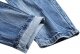 Men's Ripped Distressed Destroyed Slim Fit Straight Leg Denim Jeans