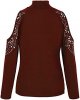 Women Off The Shoulder Tops Trendy Solid Sexy Slim Turtleneck Rhinestone Shirt Casual Strapless Long Sleeve Blouses