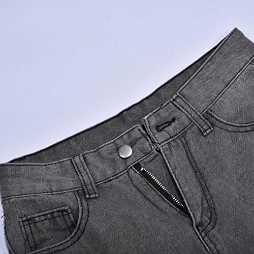 Men's Classic Relaxed Fit Trouser Pure Colour Jean with Zipper Pockets Jean Trouser Solid Fashion Jean Jeans Men