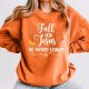 Fall For Jesus Sweatshirt for Women Letter Print Casual Fashion Crew Neck T-Shirt Oversized Loose Fit Long Sleeve Pullover