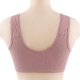 Women's Front Side Buckle Lace Edge Without Steel Ring Movement Seamless Gathering Adjustment Yoga Women Bras