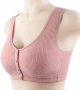 Women's Front Side Buckle Lace Edge Without Steel Ring Movement Seamless Gathering Adjustment Yoga Women Bras