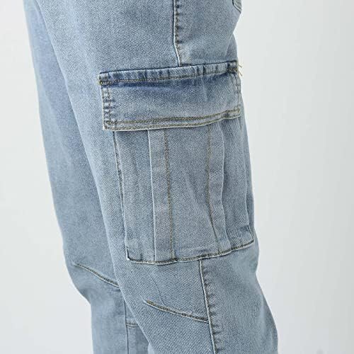 Male Casual Fashion Plus Size Middle Waist Denim Long Pants Mens Straight Jeans Men Stretch Jeans Jeans Men Straight