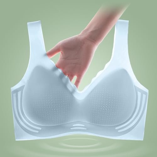 Women's Comfortable and Sexy Transparent Shoulder Strap Cordless Backless Spongeless with Lift Bras for Women