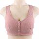 Women's Front Side Buckle Lace Edge Without Steel Ring Movement Seamless Gathering Adjustment Yoga Women Bras