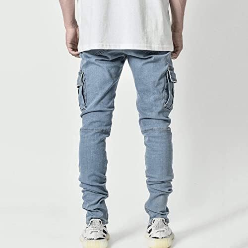 Male Casual Fashion Plus Size Middle Waist Denim Long Pants Mens Straight Jeans Men Stretch Jeans Jeans Men Straight