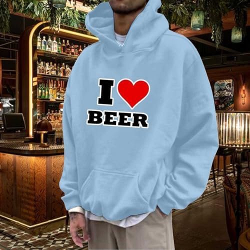 Men's Oktoberfest Hoodie Loose Fit Casual Fashion Printed Sweatshirt For Festive Little L