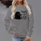 Women's Halloween Fashion Long Sleeve Crew Neck Hoodie Long Sleeve Sweatshirt Women