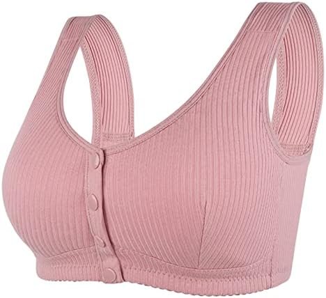 Women's Front Side Buckle Lace Edge Without Steel Ring Movement Seamless Gathering Adjustment Yoga Women Bras