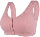 Women's Front Side Buckle Lace Edge Without Steel Ring Movement Seamless Gathering Adjustment Yoga Women Bras